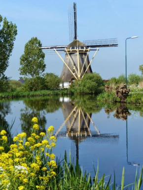 Mondriaanmolen, a real Windmill close to Amsterdam